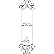  Black  Iron  Wall  Hanging  Plate  Rack