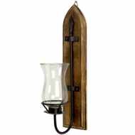 IRON WOOD WALL C/LAMP