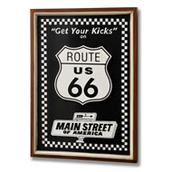  Route  66  Wooden  Sign