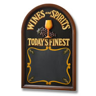  Today's  Finest  Wines  And  Spirits  Wooden  Sign