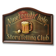  Nineteenth  Hole  Wooden  Sign