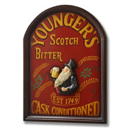  Youngers  Scotch  Wooden  Sign