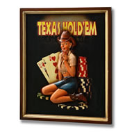  Texas  Hold  'em  Wooden  Sign