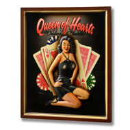  Queen  Of  Hearts  Wooden  Sign