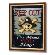 Keep  Out  Wooden  Sign