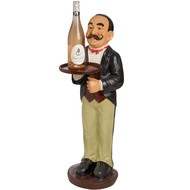 WAITER HOLDING TRAY