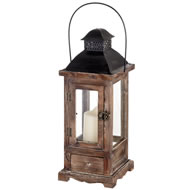  Antique  Brown  Wooden  Lantern