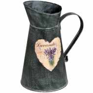  Lavender  Pattern  Tin  Decorative  Jug