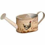  Tin  Farm  Fresh  Eggs  Pattern  Watering  Can