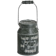  Dairy  Cow  Tin  Milk  Churn