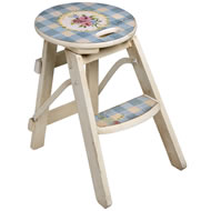  Vintage  Rose  Small  Stool
