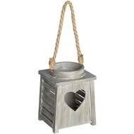  Wooden  Heart  Tea  Light  Holder  Lantern