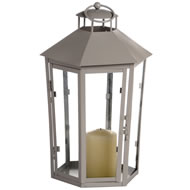 METAL LANTERN HEX XX