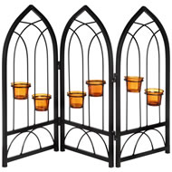 3 WAY FIREPLACE T-LITE SCREEN