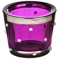 TUMBLER JEWELLED TEALIGHT HOLDER