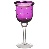 WINE GLASS JEWELLED TEALIGHT HOLDER