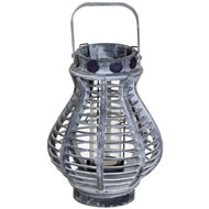  Bamboo  Hanging  Tea  Light  Holder/glass