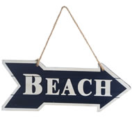  This  Way  To  The  Beach  Sign  (double  Sided)