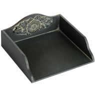 A/Q GREY NAPKIN HOLDER