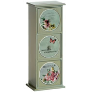  3  Drawer  Floral  Mini  Chest  With  Tiles    Xx  Sale  Xx