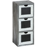 GREY 3 DRAWER STORAGE UNIT