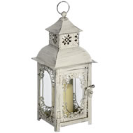  29cm  Antique  White  Lantern