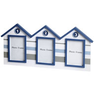  Beach  Hut  Triple  Frame