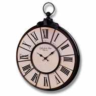  Round  Faced  Clock  With  Roman  Numerals