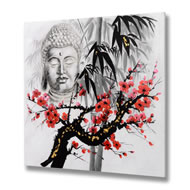  Chinese  Buddha  Style  Handpainted  Canvas