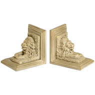 PAIR LION BOOKENDS