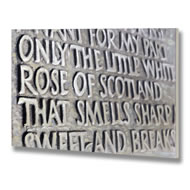  The  Little  White  Rose  Of  Scotland  Plaque  Canvas