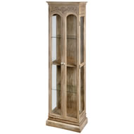  Traditional  Limed  Oak  Display  Cabinet