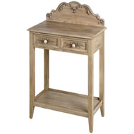  Traditional  Limed  Oak  2  Drawer  Hall  Table