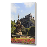  Edinburgh  Castle  &  Ross  Fountain  Canvas