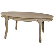  Traditional  Limed  Oak  Oval  Dining  Table