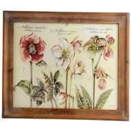  3  Flower  Wooden  Frame  Picture  Set