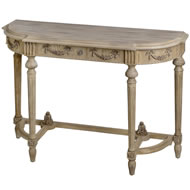  Traditional  Limed  Oak  Console  Table