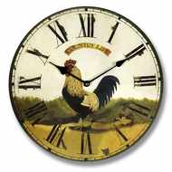 Black  Cockerel  Country  Life  Clock