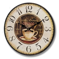  Freshly  Ground  Coffee  Clock