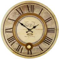 FLEUR DE LIS PENDULUM CLOCK