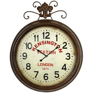 KENSINGTON STATION IRON CLOCK