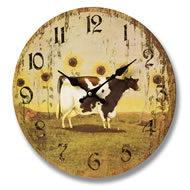  Cow  Wall  Clock