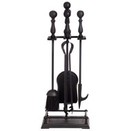 GALLERY COMPANION SET WITH IRON BASE BLACK SPECIAL OFFER