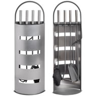  Silver  And  Grey  Contemporary  Companion  Set    Xx  Sale  Xx