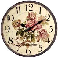 FLORAL TECHNIQUES WALL CLOCK
