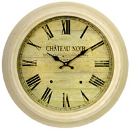 CHATEAU NOIR WHITE IRON WALL CLOCK