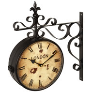 DOUBLE SIDE LONDON WALL CLOCK