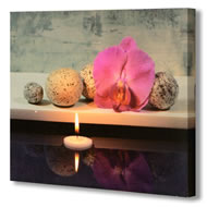 PINK LILY & CANDLE CANVAS    SPECIAL OFFER