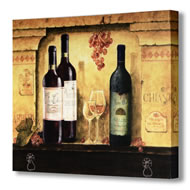 GLASSES OF WHITE WINE CANVAS