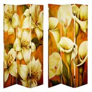 WHITE FLOWER CANVAS SCREEN